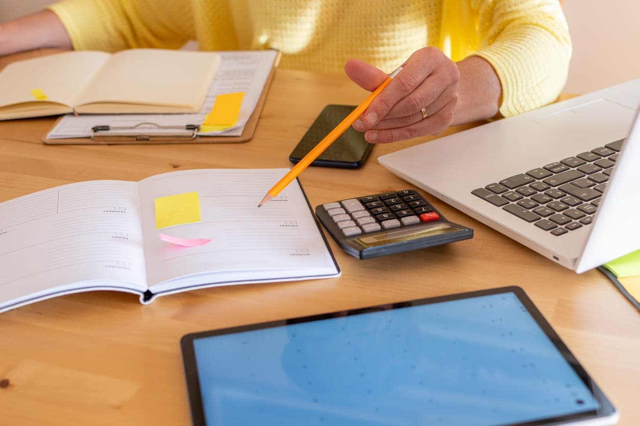 Person Organizing and Planning Their finances.