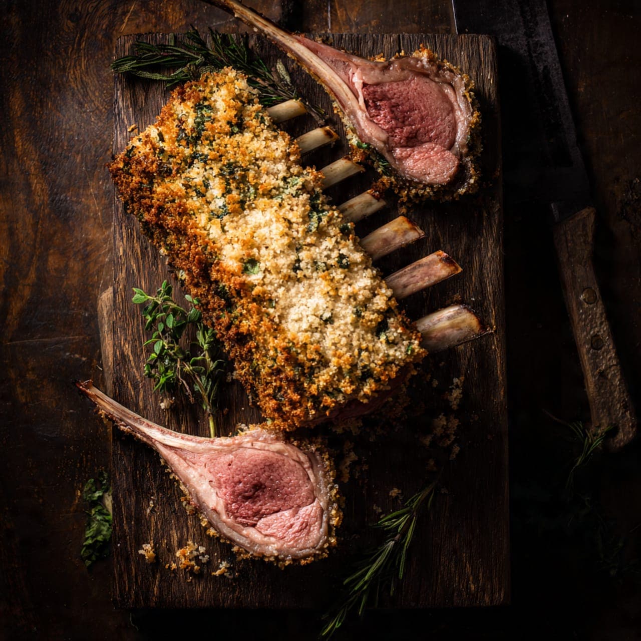 A stunning overhead food photography shot of