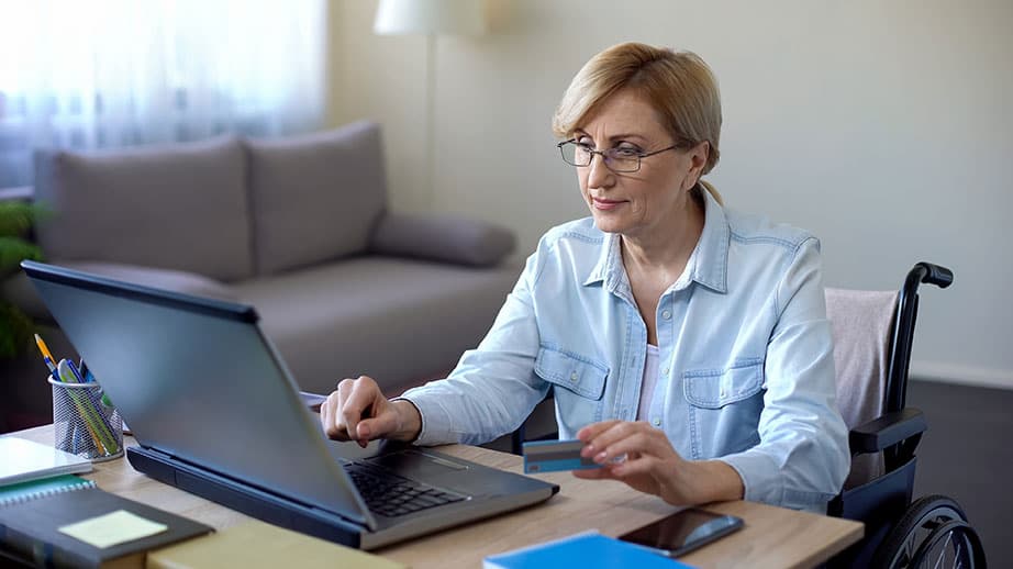 finances and disability web